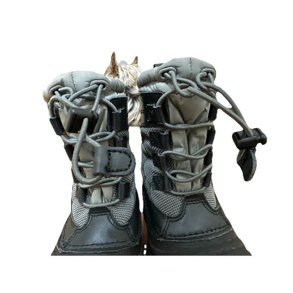 NORTH FACE Boy’s Gray Snow Boots Therma Felt Plus Insulation Size 11 - Picture 3 of 9